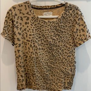 Current Elliott Leopard Boyfriend T-Shirt